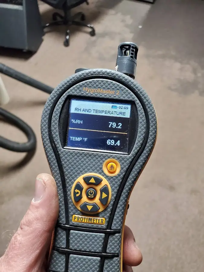 Moisture meter humidity assessment for Mold Remediation & Removal in East End